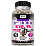 Kaya Naturals Myo-Inositol + D-Chiro Inositol Capsules bottle front view