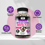 Kaya Naturals Myo-Inositol + D-Chiro Inositol Capsules with nutritional information