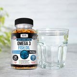 Kaya Naturals Omega 3 Fish Oil Supplement 1920mg bottle on a table