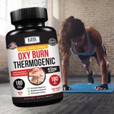 Kaya Naturals Oxy Burn Capsules close-up of label