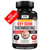 Kaya Naturals Oxy Burn Capsules front view with packaging