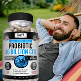 Kaya Naturals Probiotic Supplement 40 Billion CFU capsules lifestyle scene