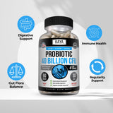 Kaya Naturals Probiotic Supplement 40 Billion CFU capsules with packaging