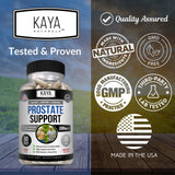 Kaya Naturals Saw Palmetto Capsules close-up of ingredients