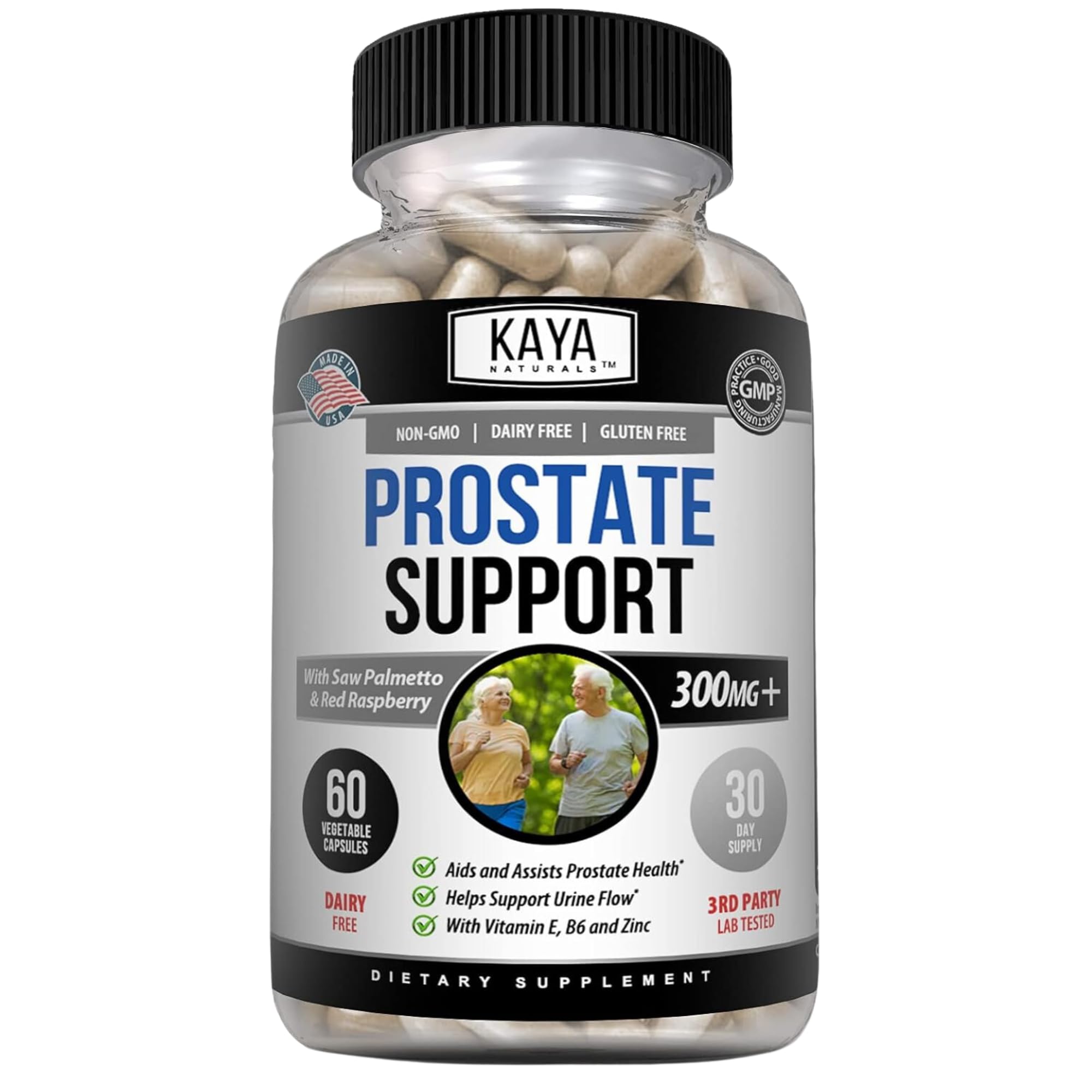Kaya Naturals Saw Palmetto Capsules front view