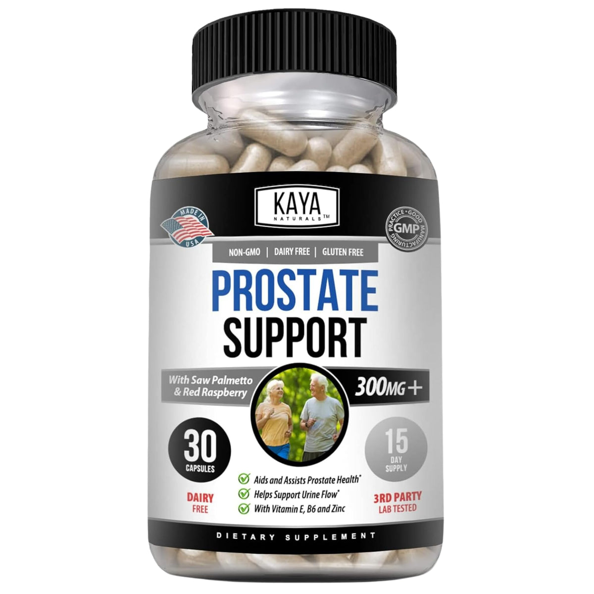 Kaya Naturals Saw Palmetto Supplement 41g front view