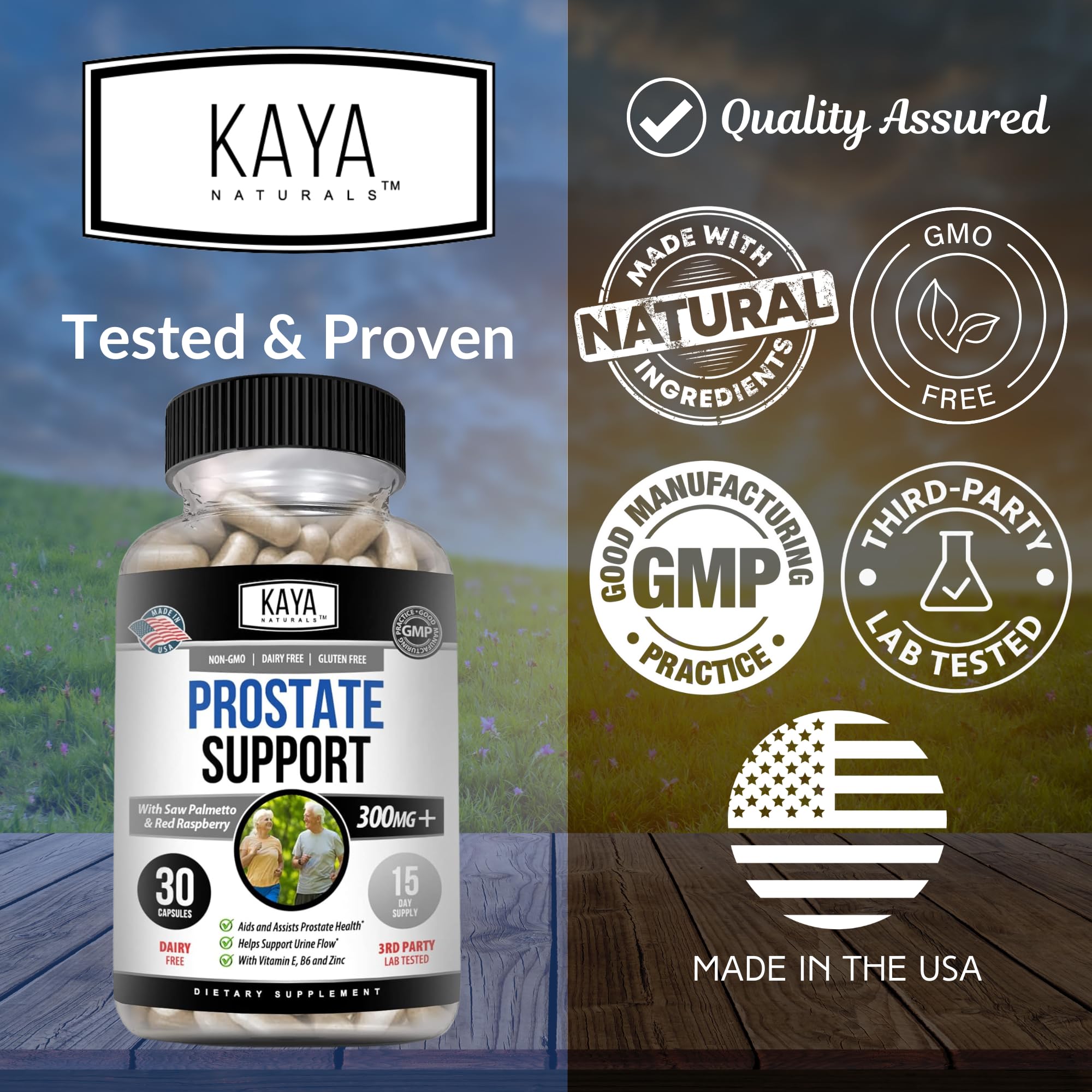 Kaya Naturals Saw Palmetto Supplement 41g packaging