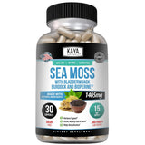 Kaya Naturals Sea Moss supplement front view with packaging