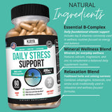 Kaya Naturals Stress Support Supplement bottle with capsules