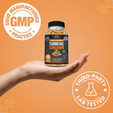 Kaya Naturals Turmeric Platinum bottle back view
