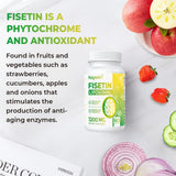 Kayseari Fisetin Supplements on a wooden table