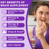 Kedicy Memory and Focus Supplements capsules on a wooden table