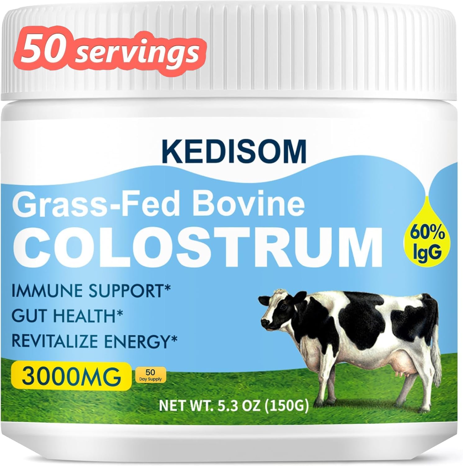 KEDISOM Bovine Colostrum Powder 240g front view