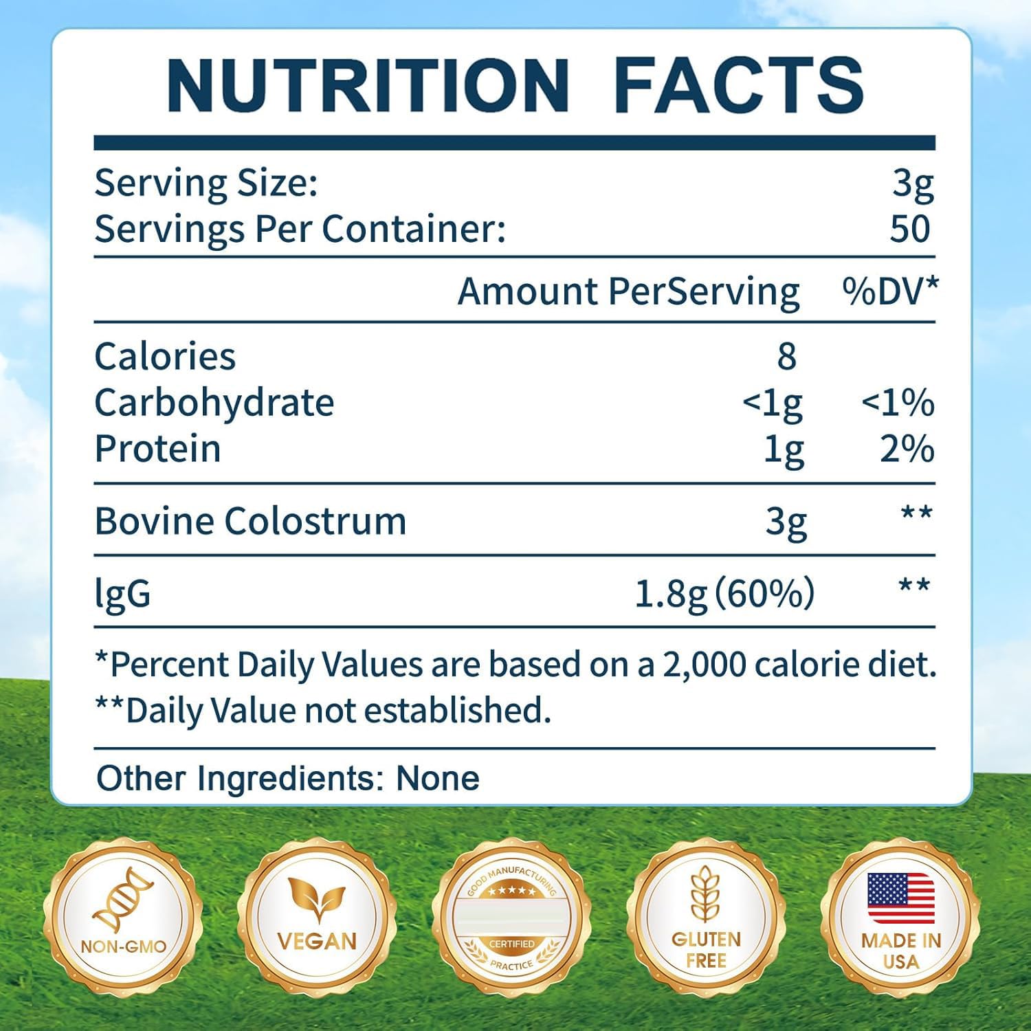 KEDISOM Bovine Colostrum Powder 240g packaging