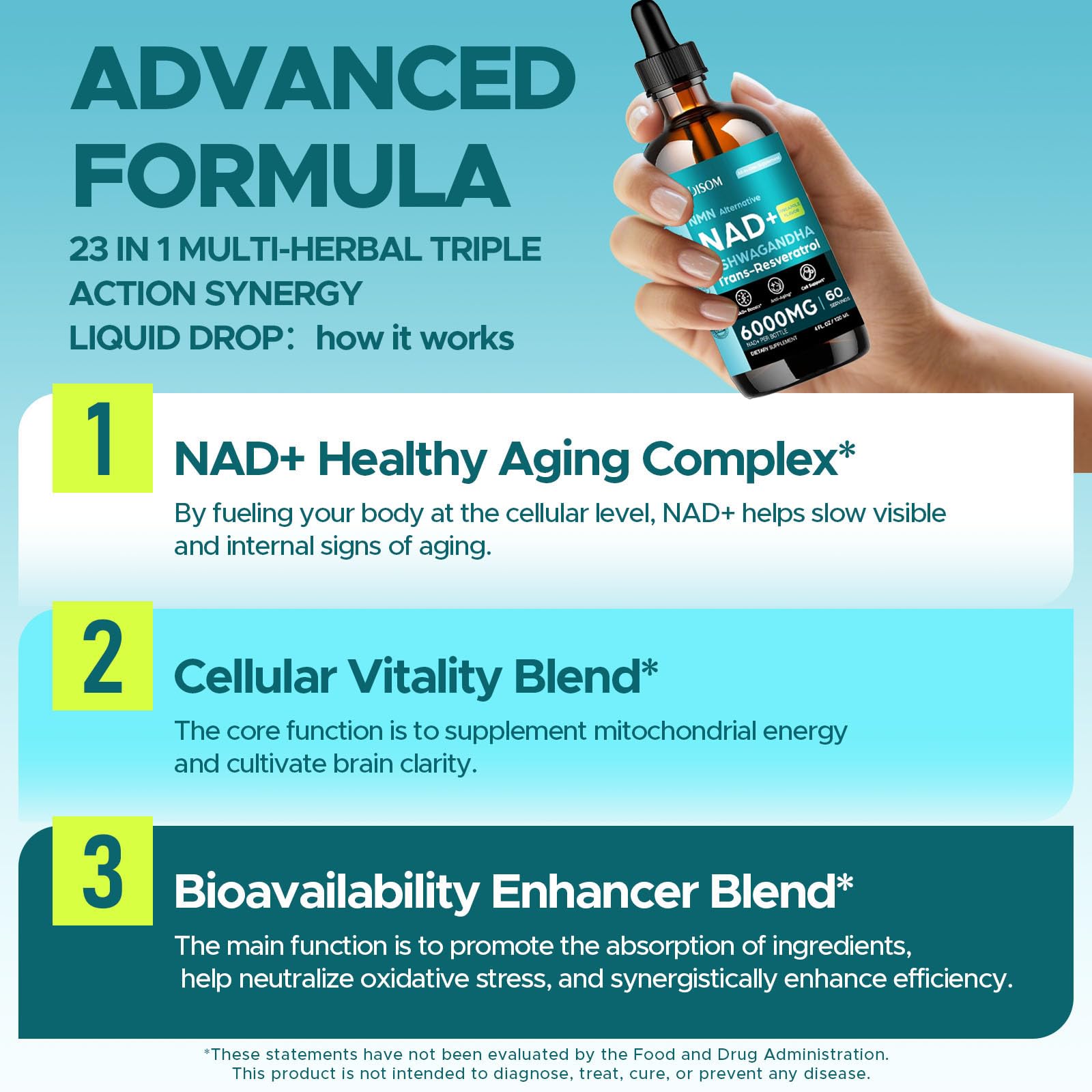 KEDISOM Liposomal NAD+ Supplement 113g ingredients list