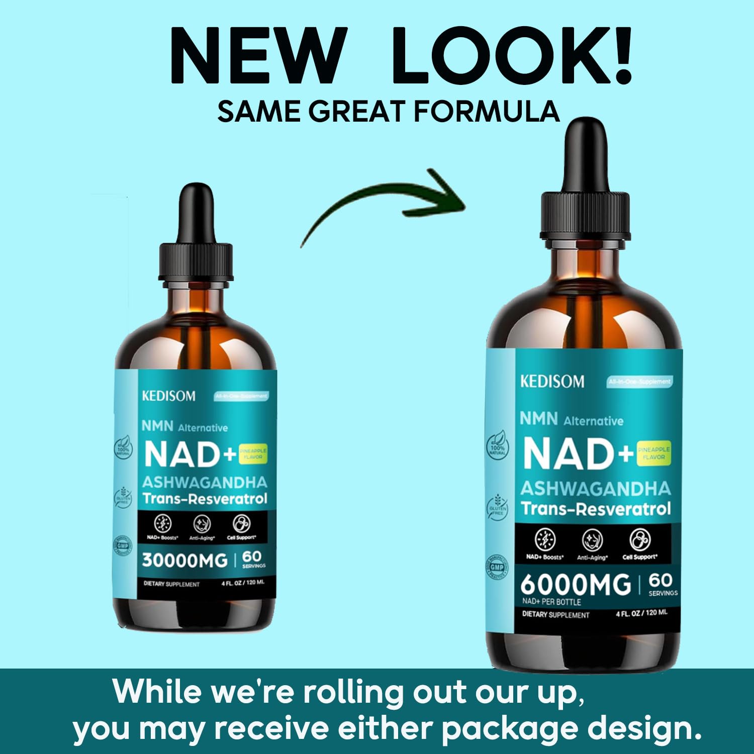 KEDISOM Liposomal NAD+ Supplement 113g lifestyle scene