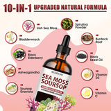 KEDISOM Sea Moss Liquid Drops bottle back view