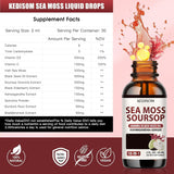 KEDISOM Sea Moss Liquid Drops on a kitchen counter