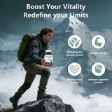 KEGECOL Shilajit Capsules with pomegranate extract background