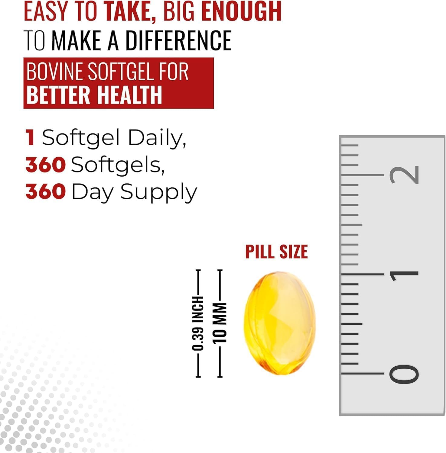 KEN Vitamin D3 & K2 softgels back view with nutritional information