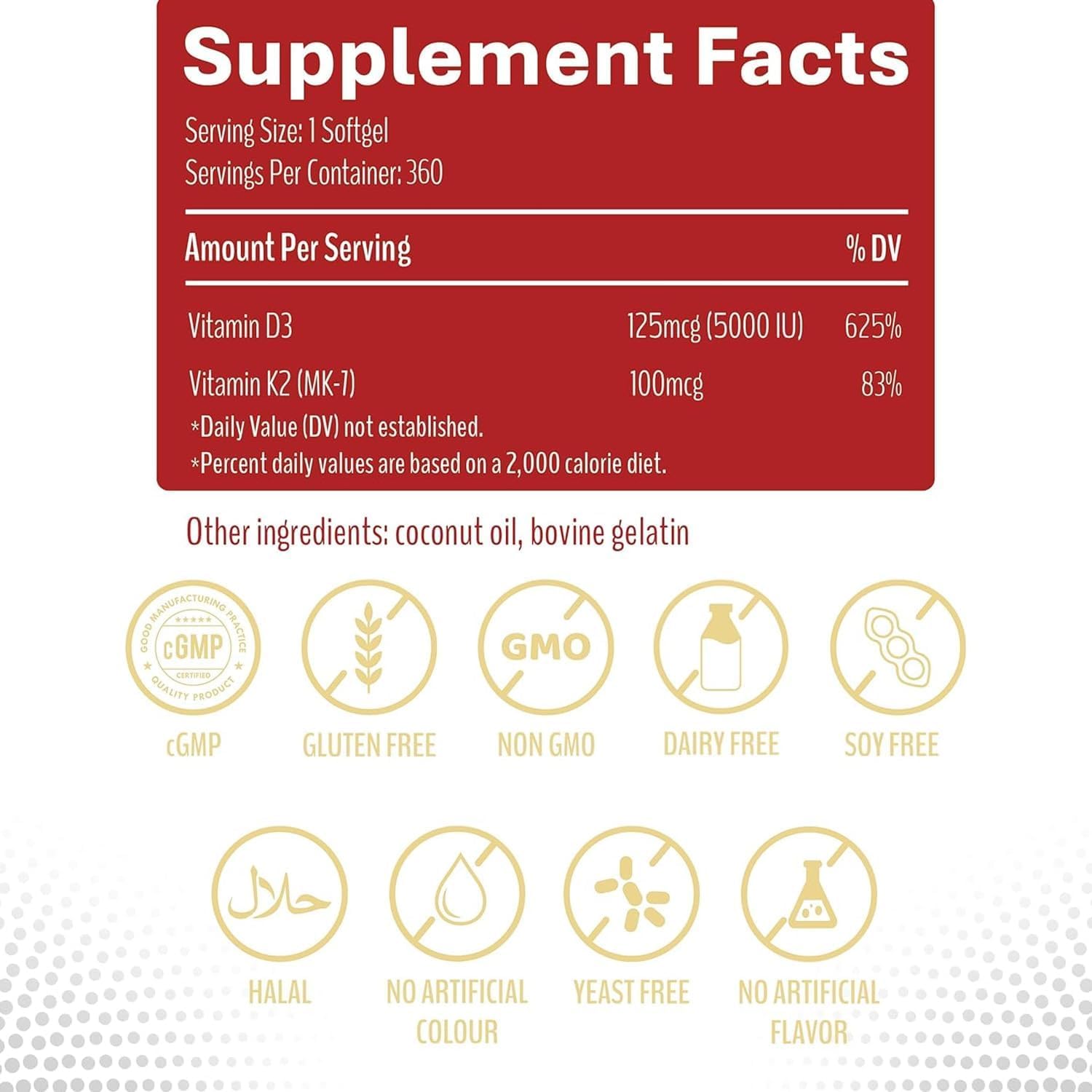KEN Vitamin D3 & K2 softgels lifestyle scene with a glass of water