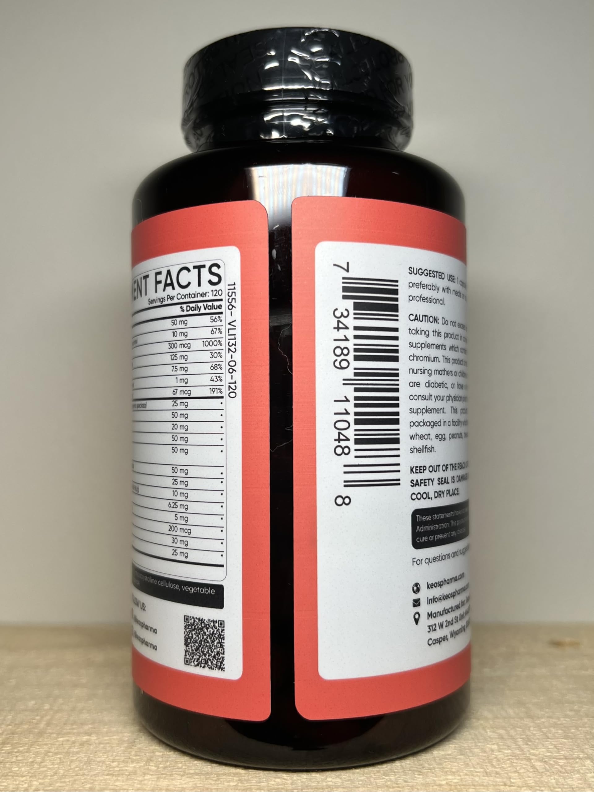 KeosPharma Cinnamon Supplement displayed with other herbal supplements