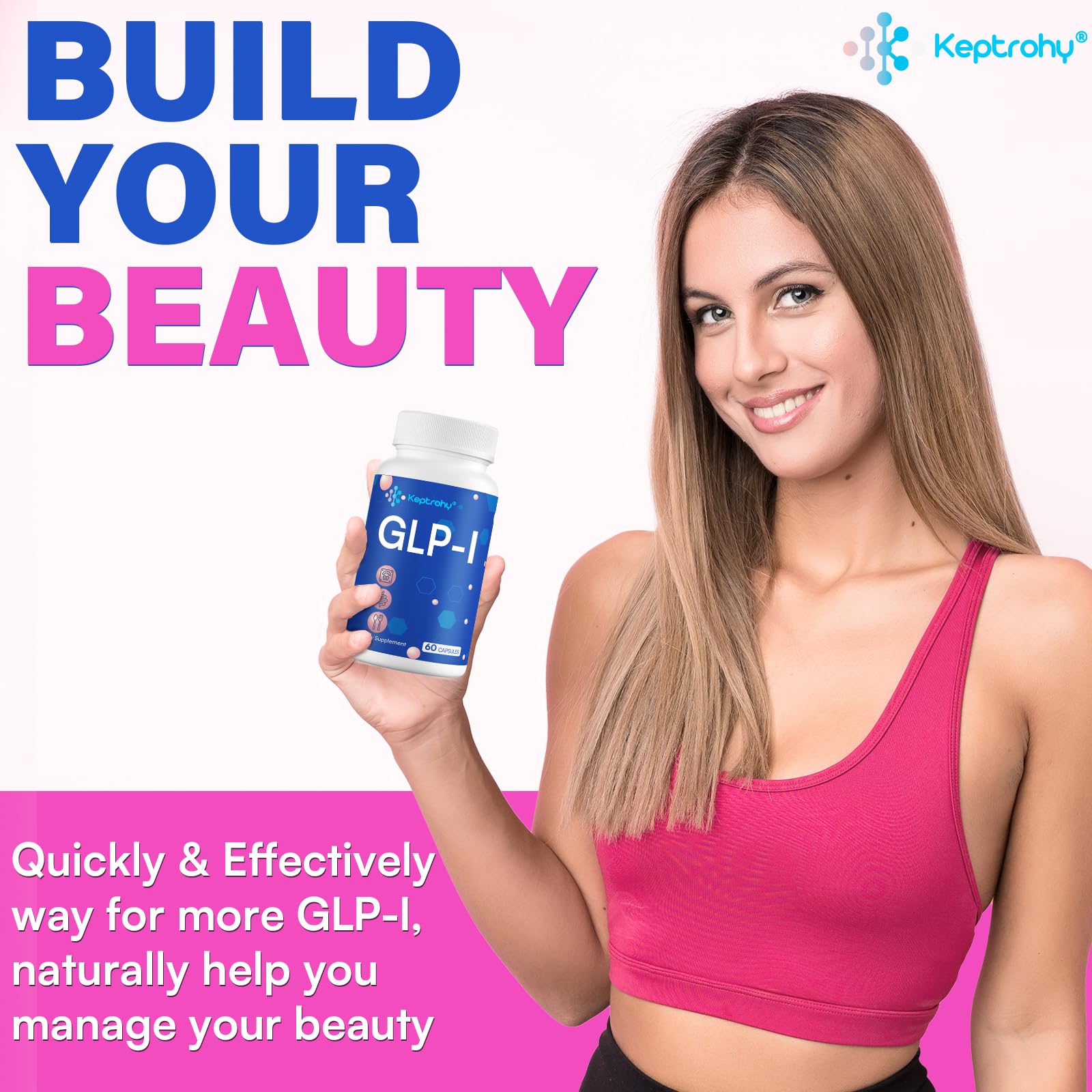 Keptrohy Probiotic Supplement capsules close-up