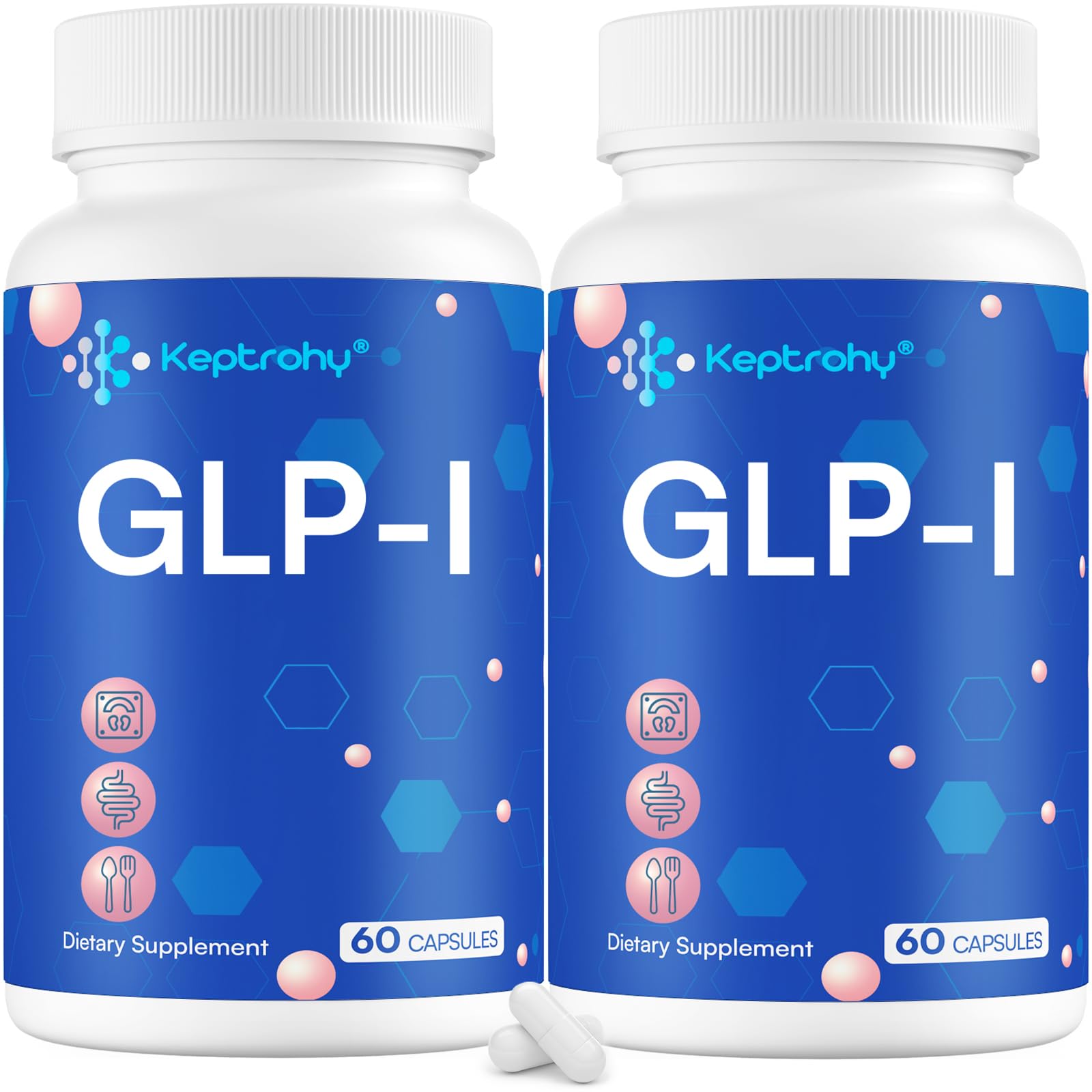 Keptrohy Probiotic Supplement front view showing 120 capsules