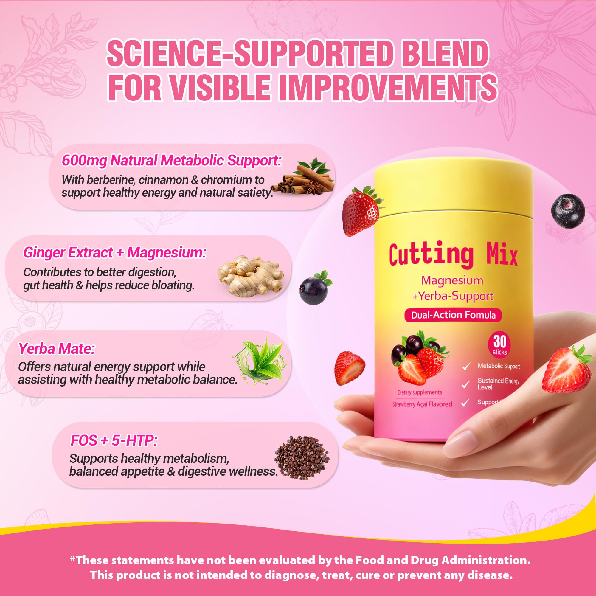 Kereeao 5-HTP Supplement Strawberry Açaí sticks in a lifestyle setting