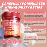 Kereeao Biotin Supplement side view of bottle
