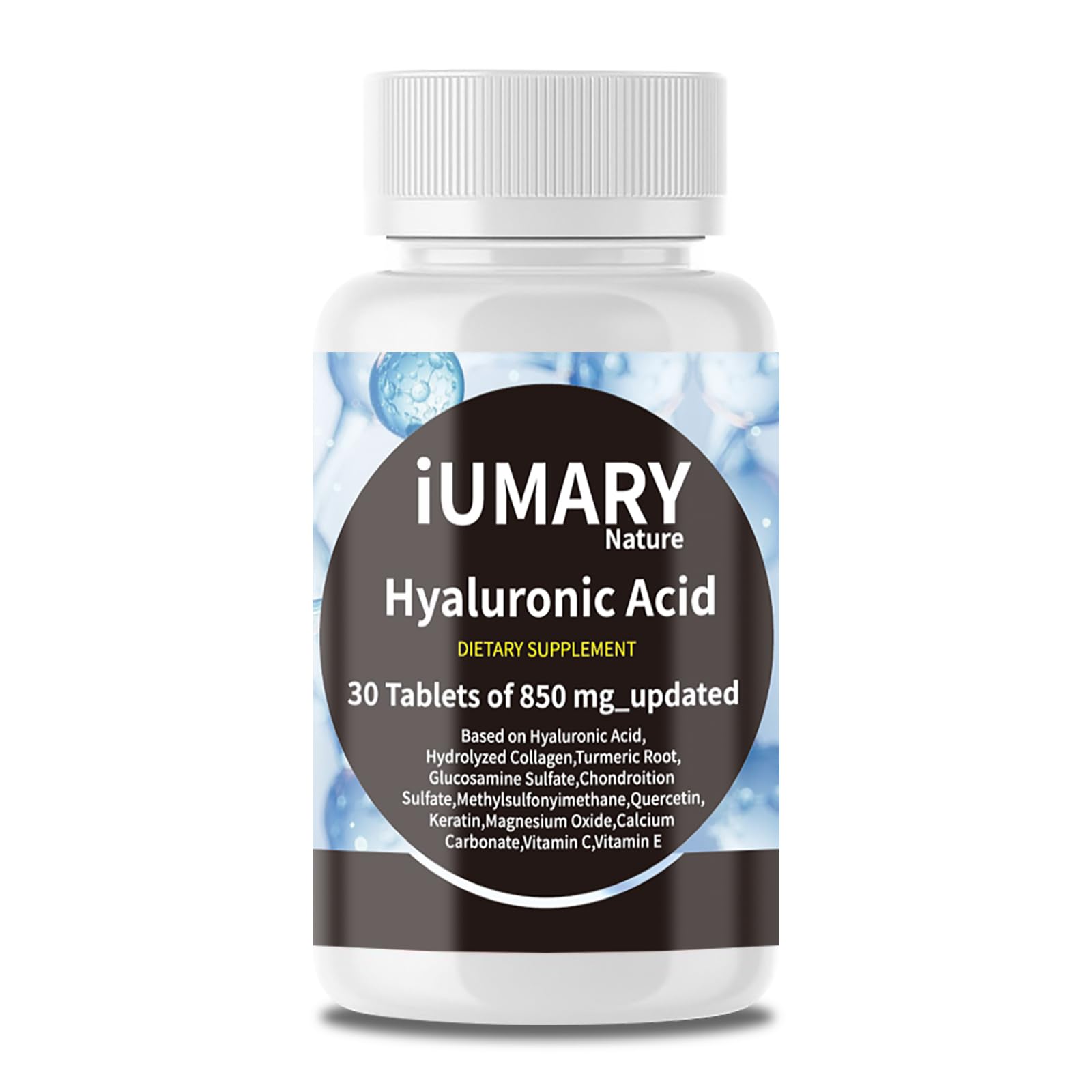 Keszciy Hyaluronic Acid Capsules 850mg bottle front view