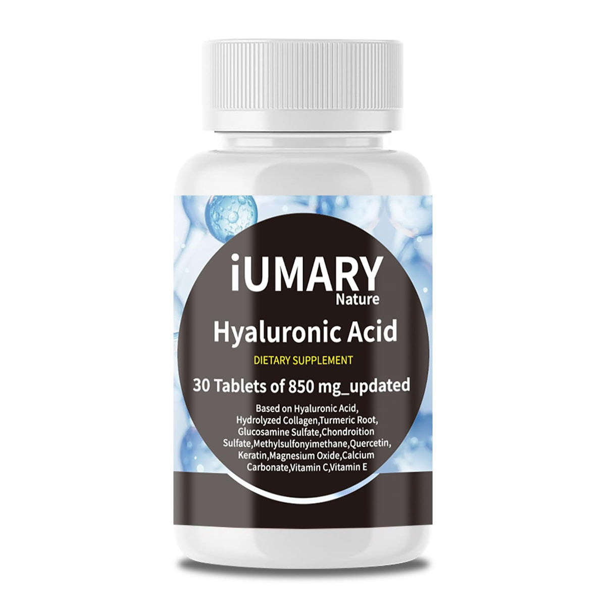 Keszciy Hyaluronic Acid Capsules 850mg bottle front view