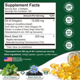 Keszciy Oil of Oregano Softgels side view showing softgels