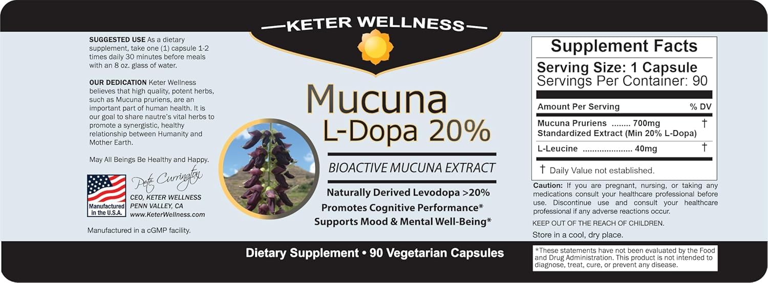 Keter Wellness Mucuna Pruriens 700mg capsules lifestyle scene