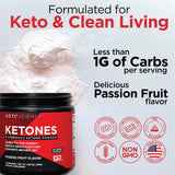 KETO SCIENCE Ketone Powder mixed in a glass of water