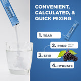 Keto Vitals Sleep Drink Electrolyte Powder Packets Elderberry lifestyle scene