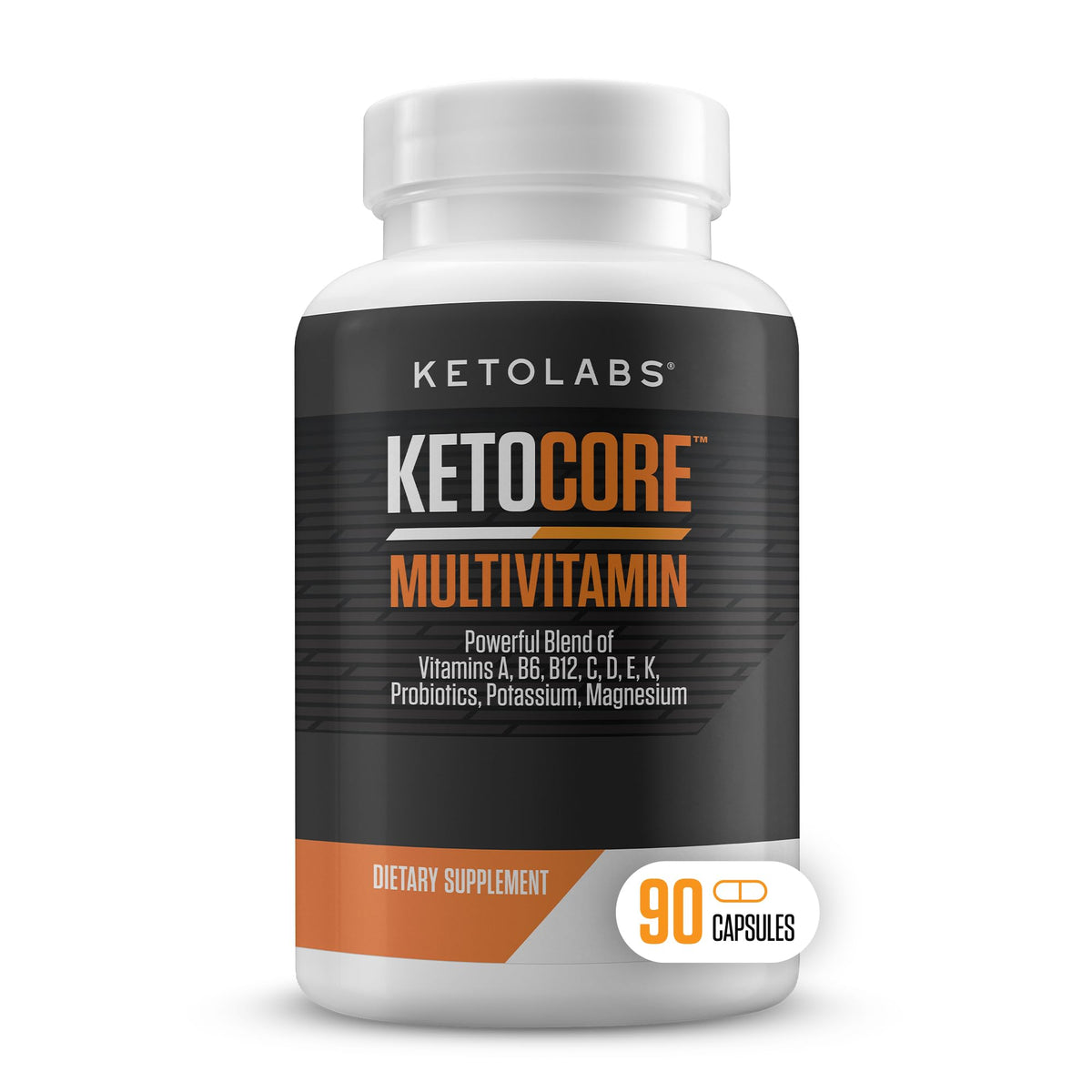 Ketolabs Ketocore Multivitamin front view with 27 ingredients