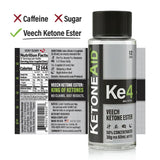 KetoneAid KE4 Ketone Ester Supplement bottle side view