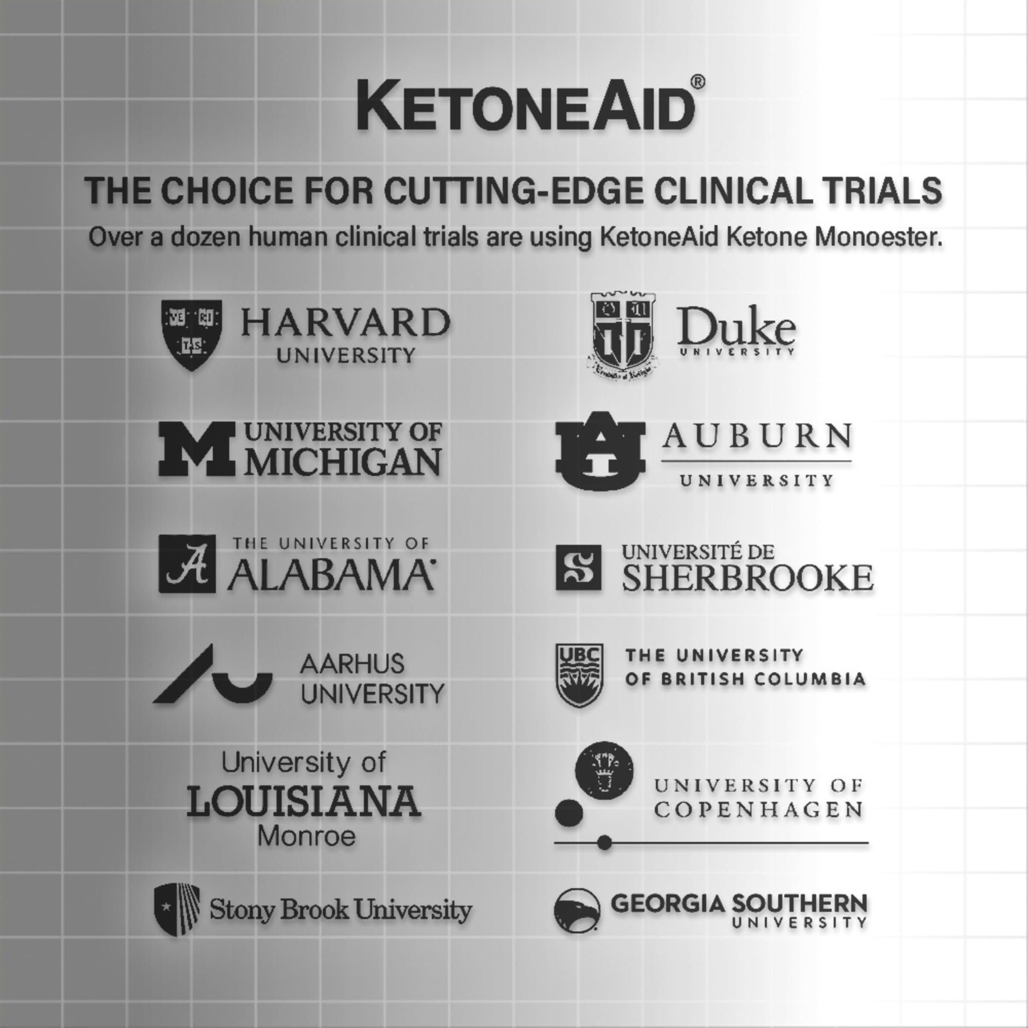 KetoneAid KE4 Ketone Ester Supplement nutritional information
