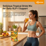 KetoZest GLP-1 Support Drink Mix packet with water