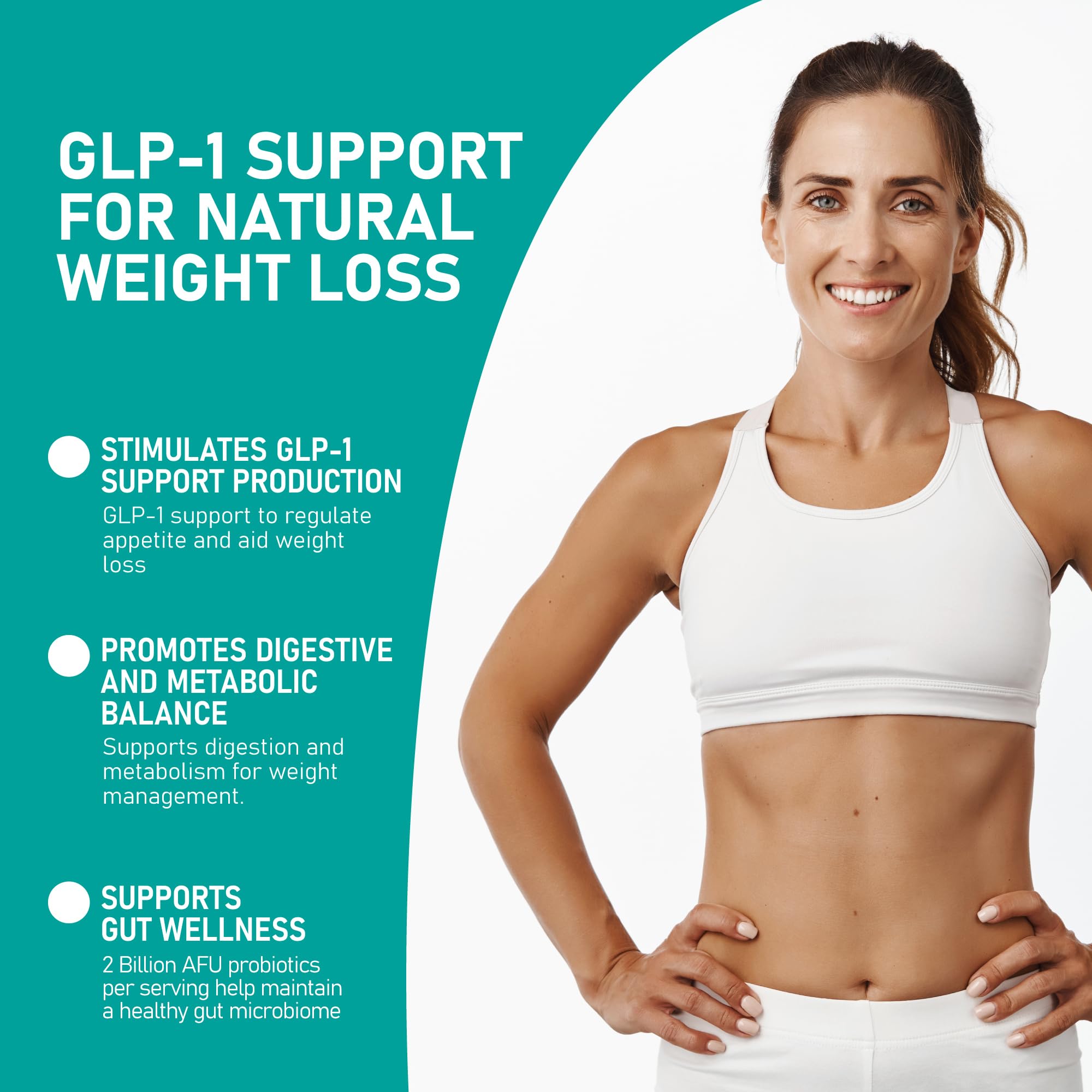 KetoZest GLP-1 Support Probiotic Supplement back view