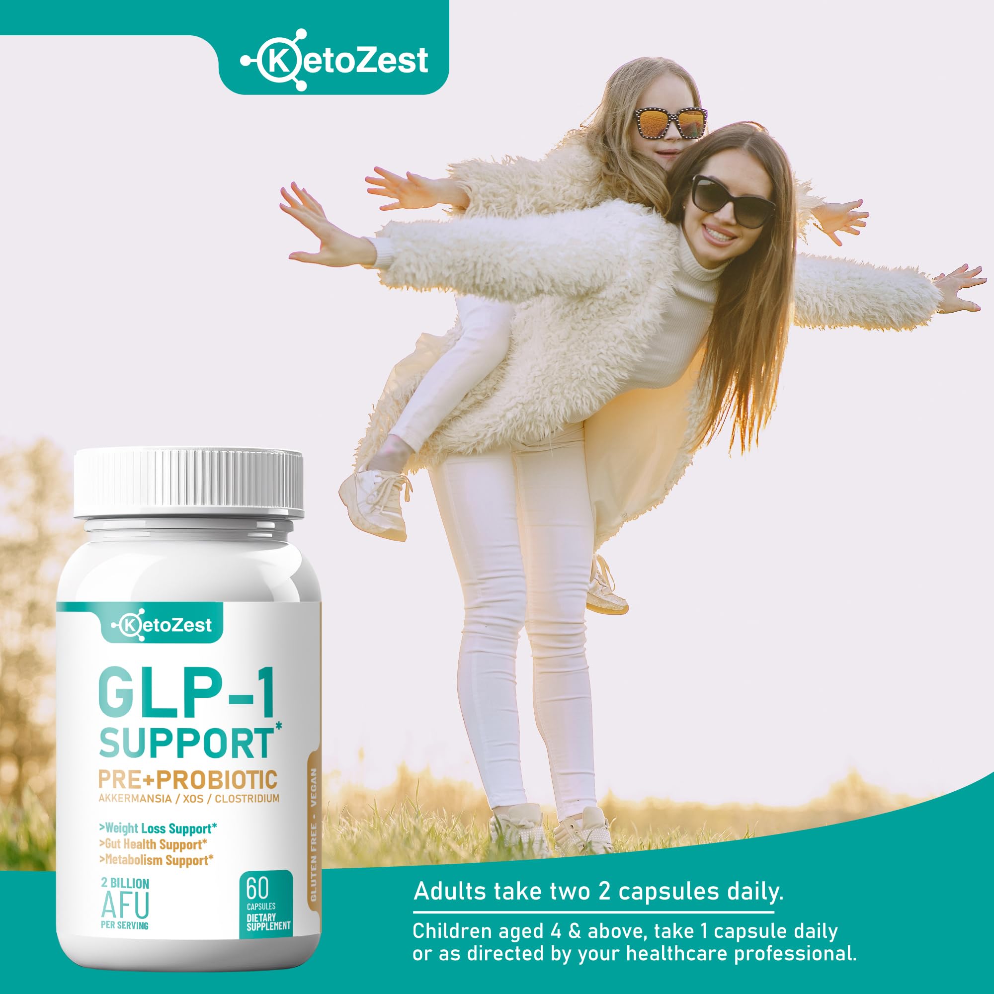 KetoZest GLP-1 Support Probiotic Supplement ingredients list