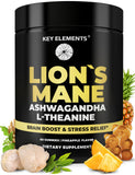KEY ELEMENTS Lion’s Mane Mushroom Gummies front view with packaging
