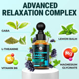 KEY ELEMENTS Liquid GABA Sleep Supplement dropper with liquid