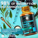 KEY ELEMENTS Liquid GABA Sleep Supplement packaging details