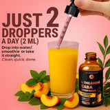 KEY ELEMENTS Liquid Sleep Supplement peach flavour description