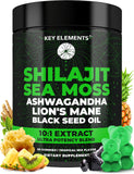 KEY ELEMENTS Shilajit gummies front view with tropical mix flavour