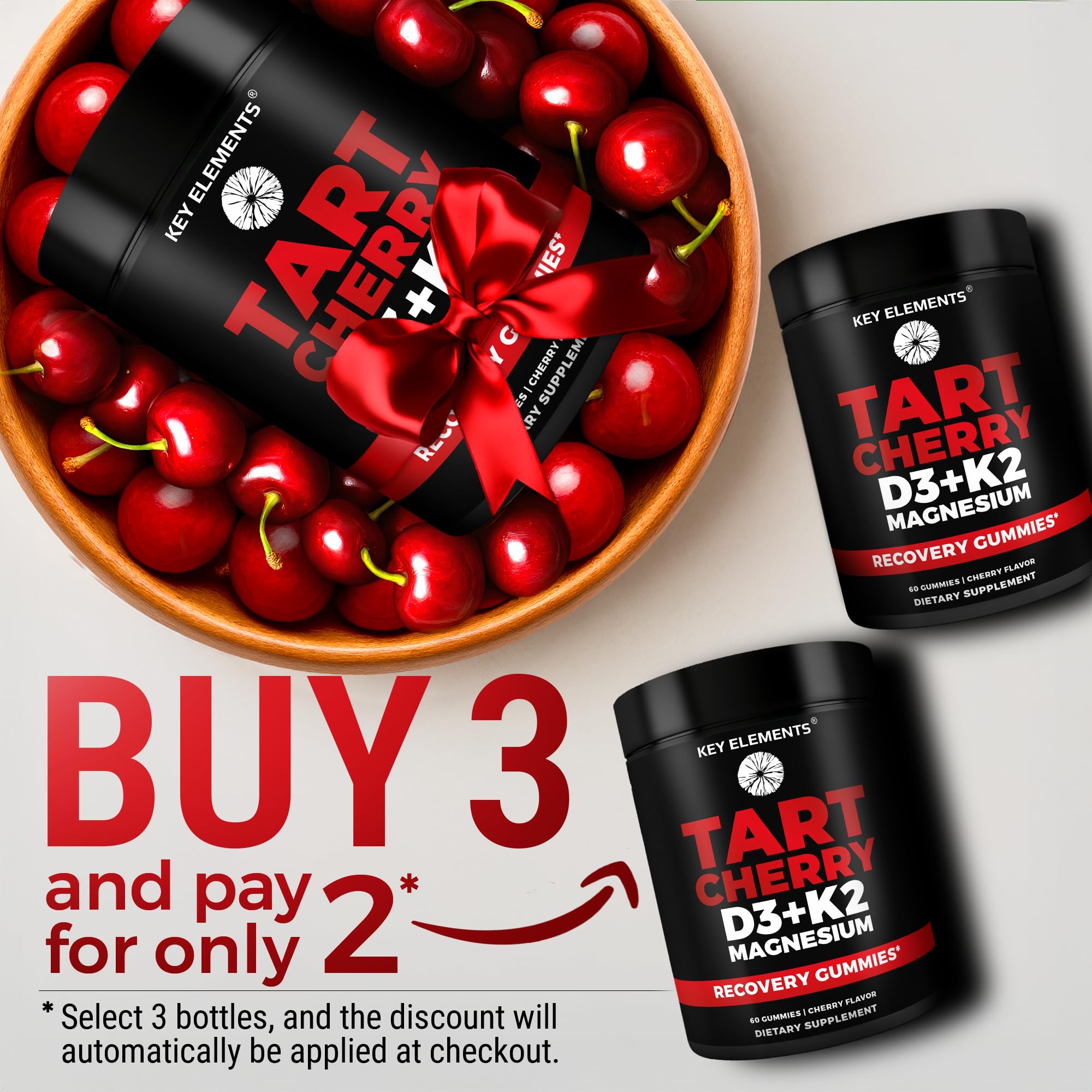 KEY ELEMENTS Tart Cherry use Gummies 240g side view