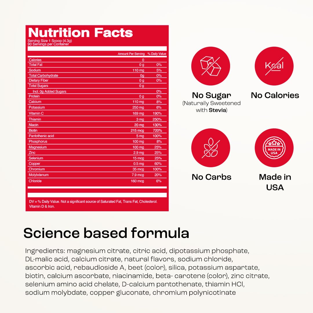 KEY NUTRIENTS Cherry Pom Hydration Powder in a fitness setting