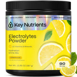 KEY NUTRIENTS Lemonade Electrolyte Powder front view packaging